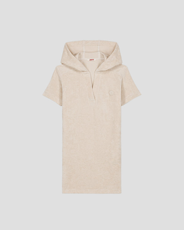 Jott Robe éponge à Capuche Sable Enfant Flamingo