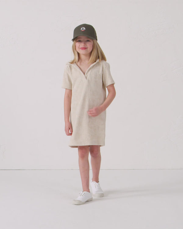 Jott Robe éponge à Capuche Sable Enfant Flamingo