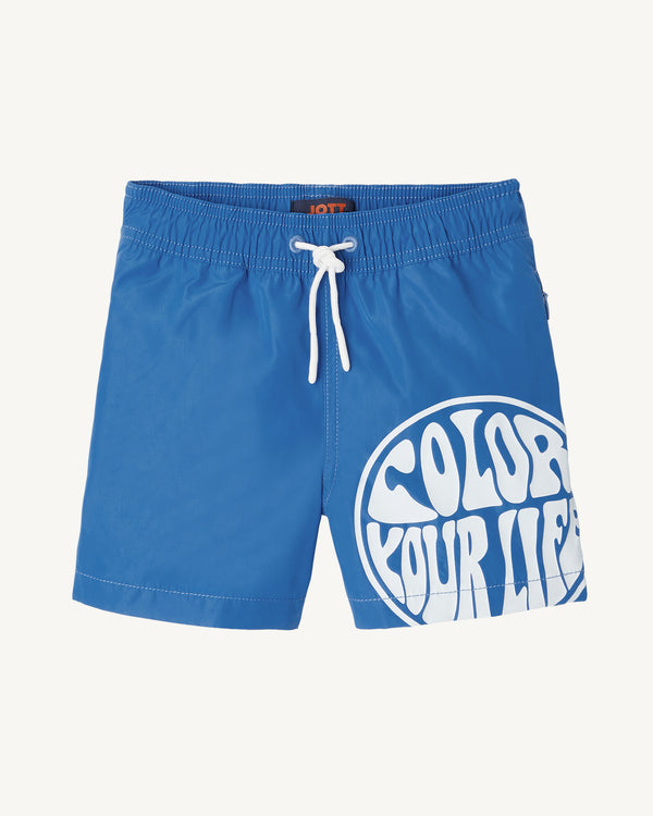 jott Short de bain Azur/Funday blanc enfant Cassis