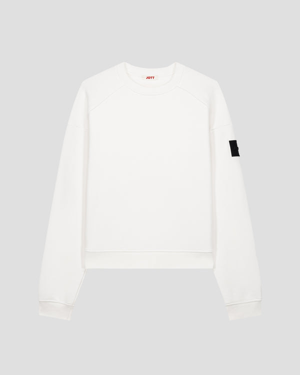 Jott Sweat Bimatière Col Rond Blanc Pinako