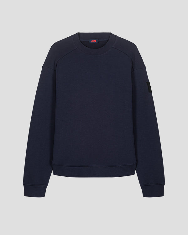 Jott Sweat Bimatière Col Rond Marine Alphonse