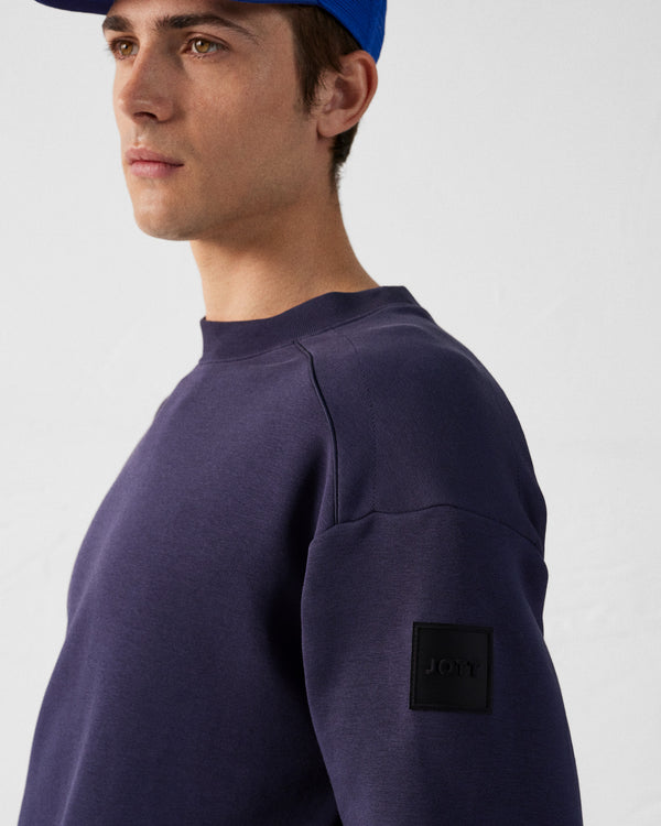 Jott Sweat Bimatière Col Rond Marine Alphonse