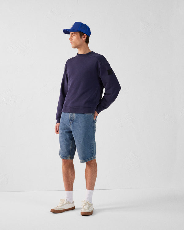 jott Sweat bimatière col rond Marine Alphonse