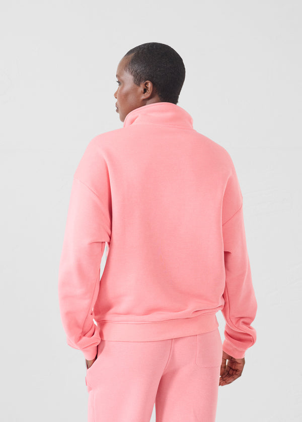 Jott Sweatshirt Demi-zippé Fuchsia Vibrant Line