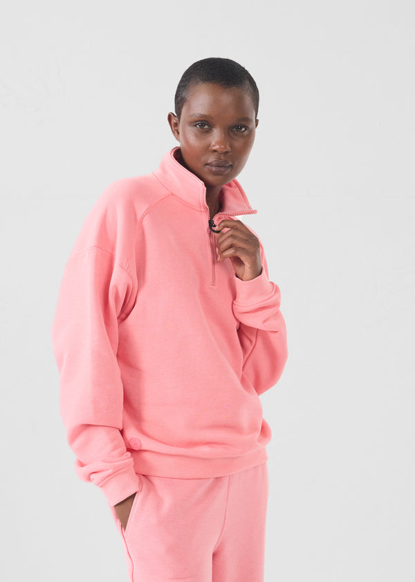 jott Sweatshirt demi-zippé Fuchsia vibrant Line