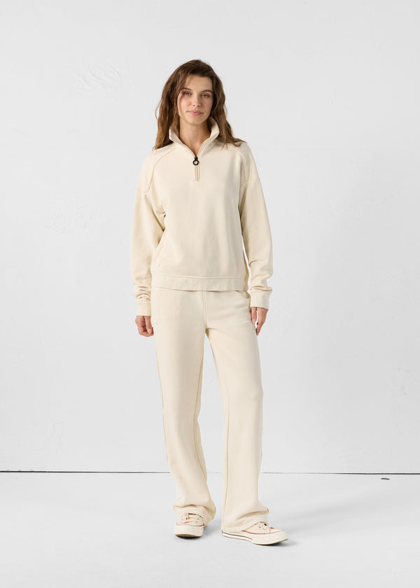 Jott Sweatshirt Demi-zippé Naturel Line