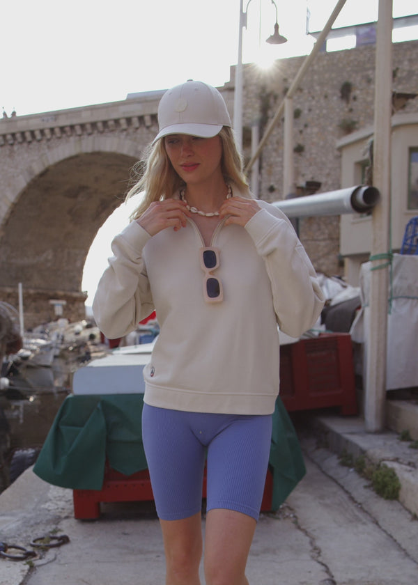 jott Sweatshirt demi-zippé Naturel Line