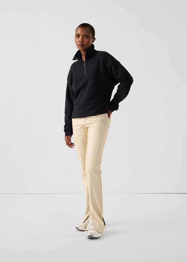 Jott Sweatshirt Demi-zippé Noir Line