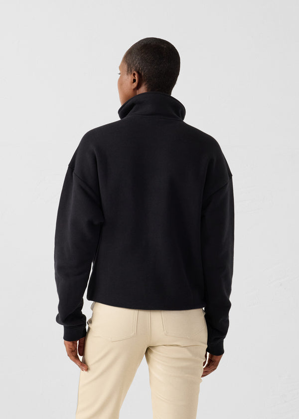 Jott Sweatshirt Demi-zippé Noir Line