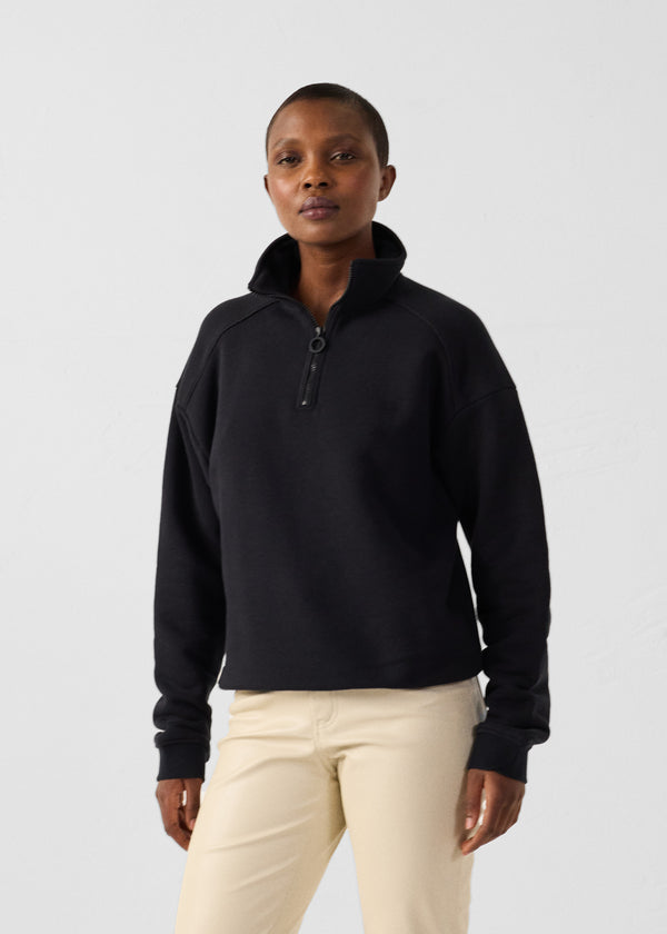 jott Sweatshirt demi-zippé Noir Line