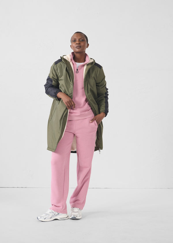 Jott Sweatshirt Demi-zippé Rose Antique Line