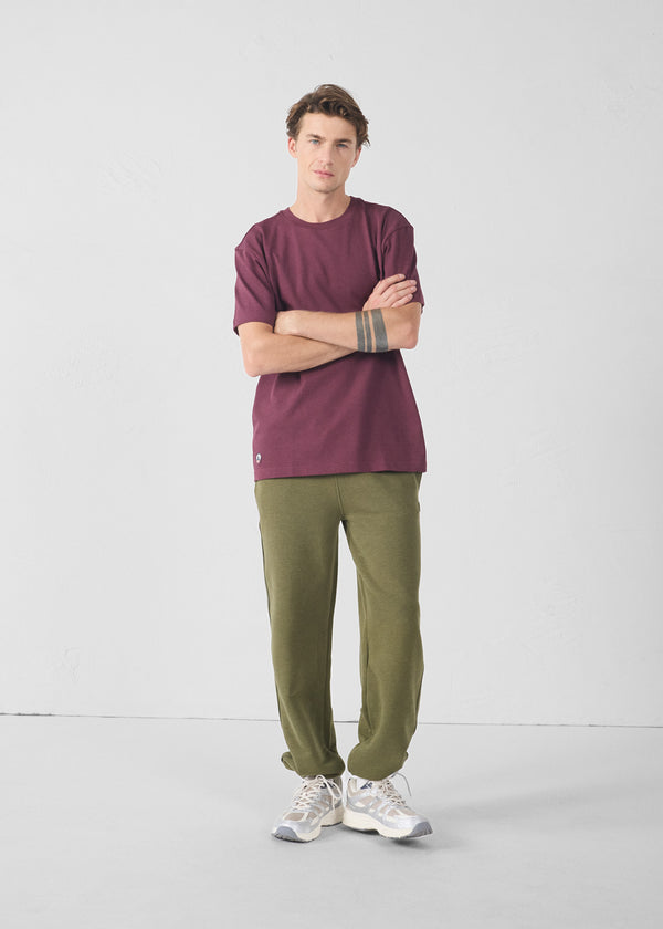 Jott T-Shirt à Col Rond Cerise Noire Andrea