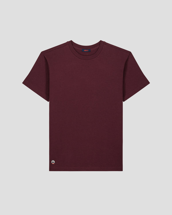 Jott T-Shirt à Col Rond Cerise Noire Andrea