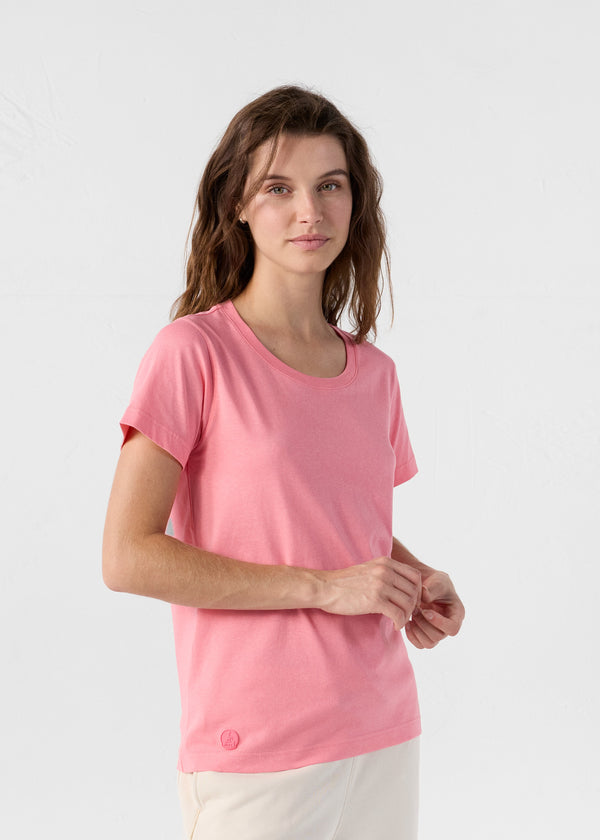Jott T-Shirt à Col Rond Fuchsia Vibrant Lucia