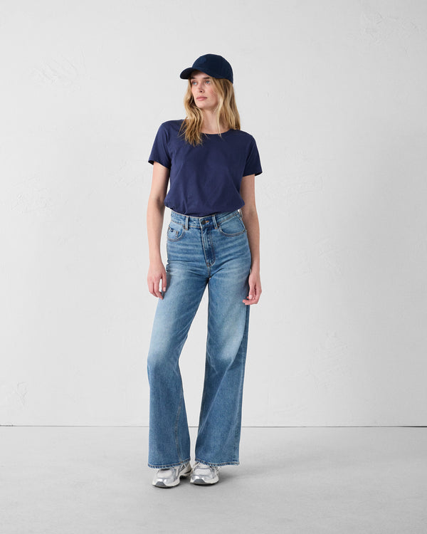 Jott T-Shirt à Col Rond Marine Lucia