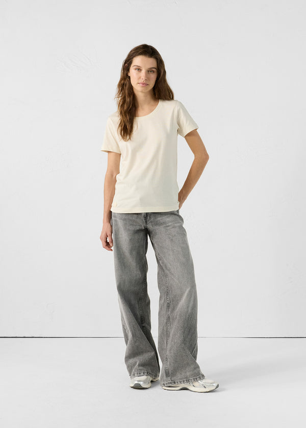 jott T-Shirt à col rond Naturel Lucia