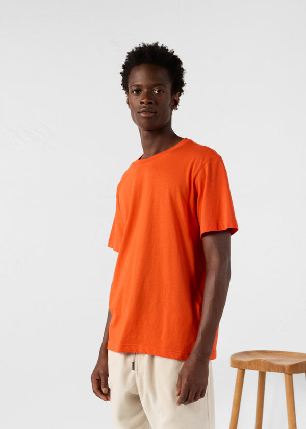 Jott T-Shirt à Col Rond Rouge Feu Petro