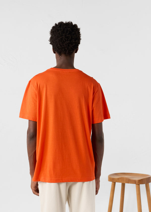 Jott T-Shirt à Col Rond Rouge Feu Petro