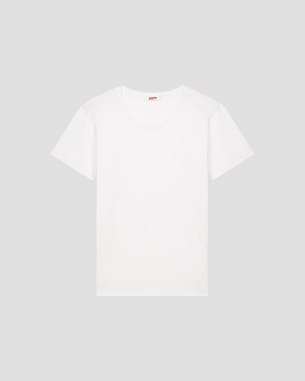 Jott T-shirt Col Rond Femme En Coton Blanc Angela