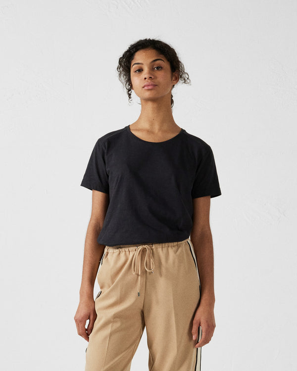 Jott T-shirt Col Rond Femme En Coton Noir Angela