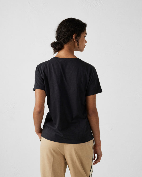 Jott T-shirt Col Rond Femme En Coton Noir Angela