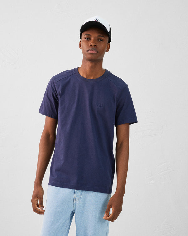 jott T-shirt col rond homme en coton Marine Pedro