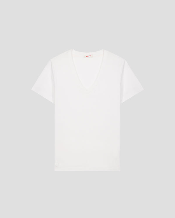 Jott T-Shirt Col V Blanc Sofy