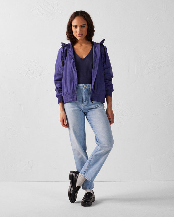 Jott T-shirt Col V Femme En Coton Marine Sonia