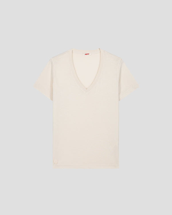 Jott T-Shirt Col V Naturel Sofy