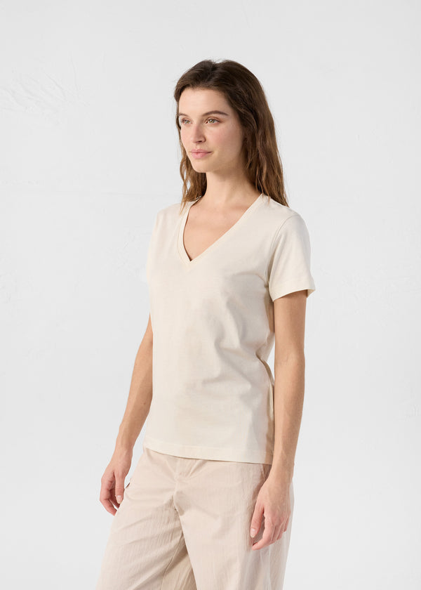 Jott T-Shirt Col V Naturel Sofy