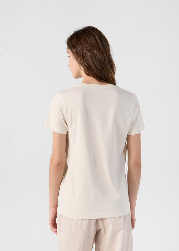 Jott T-Shirt Col V Naturel Sofy