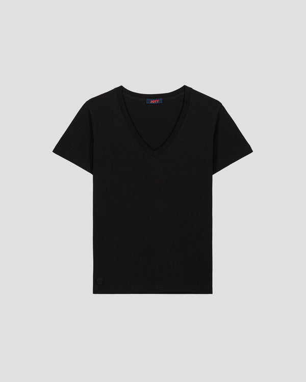 Jott T-Shirt Col V Noir Sofy