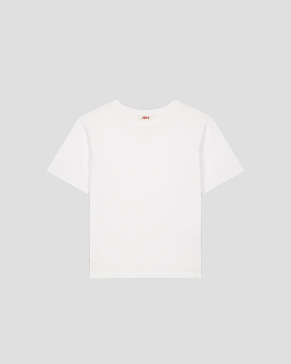 Jott T-shirt Enfant à Col Rond Blanc Pio