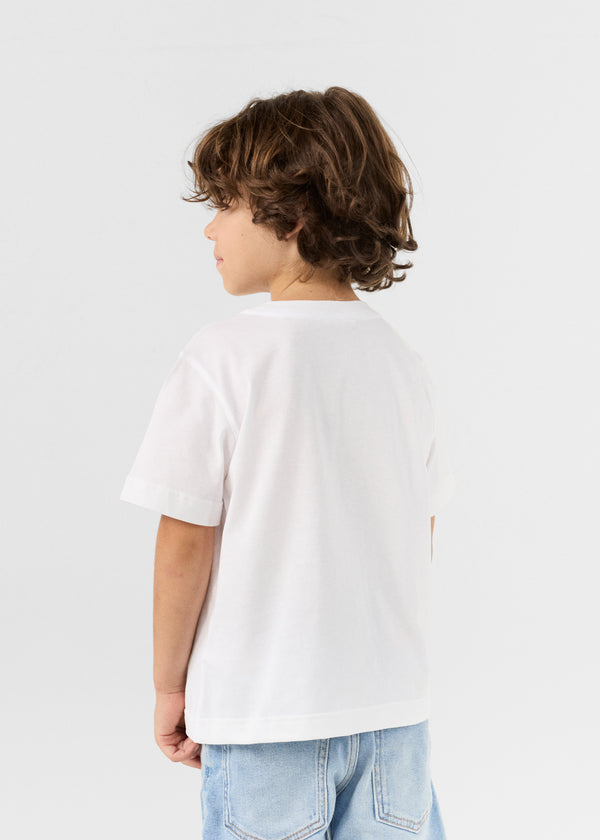 Jott T-shirt Enfant à Col Rond Blanc Pio