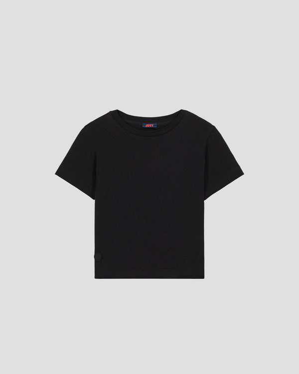 Jott T-shirt Enfant à Col Rond Noir Pio