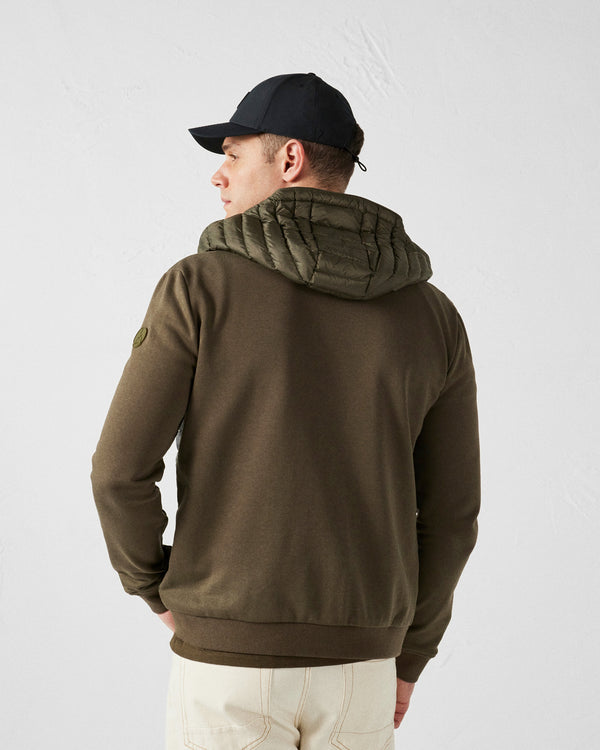 Jott Veste Bi-matière à Capuche Army Gummy 2.0