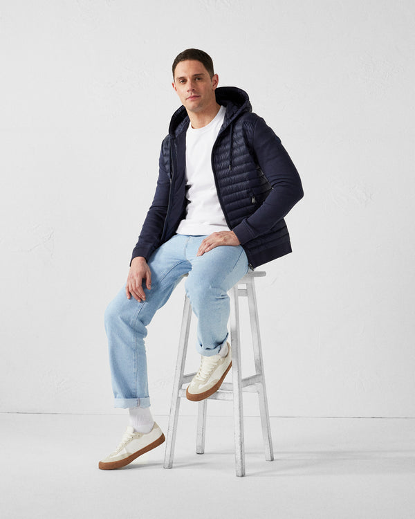 jott Veste bi-matière à capuche Marine Gummy 2.0