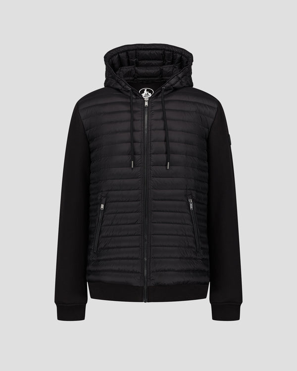 Jott Veste Bi-matière à Capuche Noir Gummy 2.0