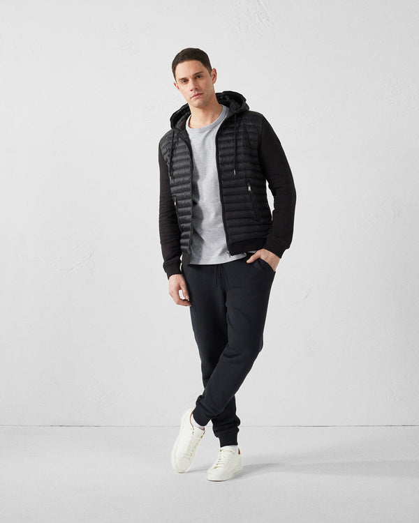 jott Veste bi-matière à capuche Noir Gummy 2.0