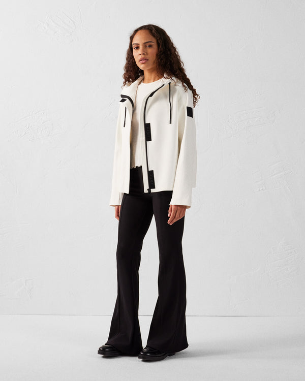 jott Veste courte bimatière 'oversize' Blanc Ellen