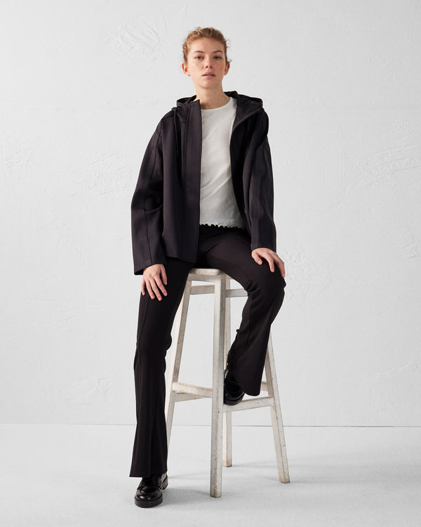 Jott Veste Courte Bimatière 'oversize' Noir Ellen