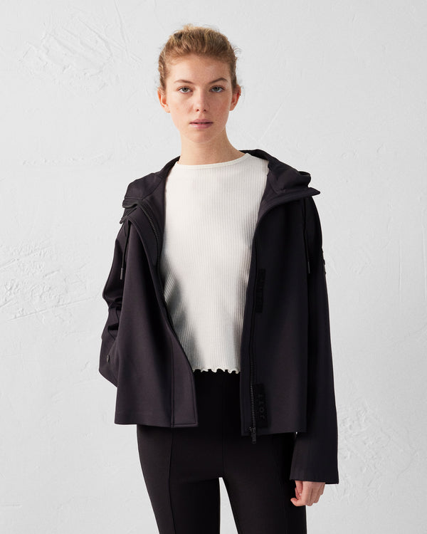 jott Veste courte bimatière 'oversize' Noir Ellen