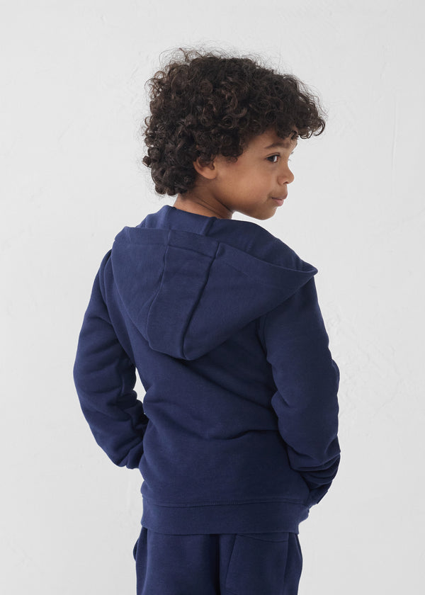 Jott Veste Enfant Zippée à Capuche Marine Arie