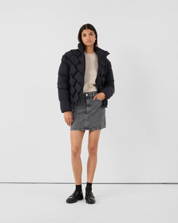 jott Veste Grand Froid puffer tressée Noir Alya