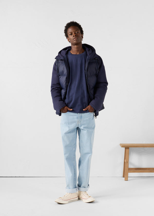 Jott Veste Puffer Bi-matière Marine Thunder