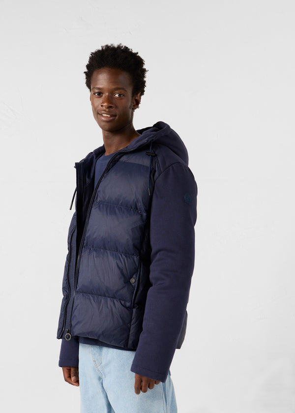 Jott Veste Puffer Bi-matière Marine Thunder