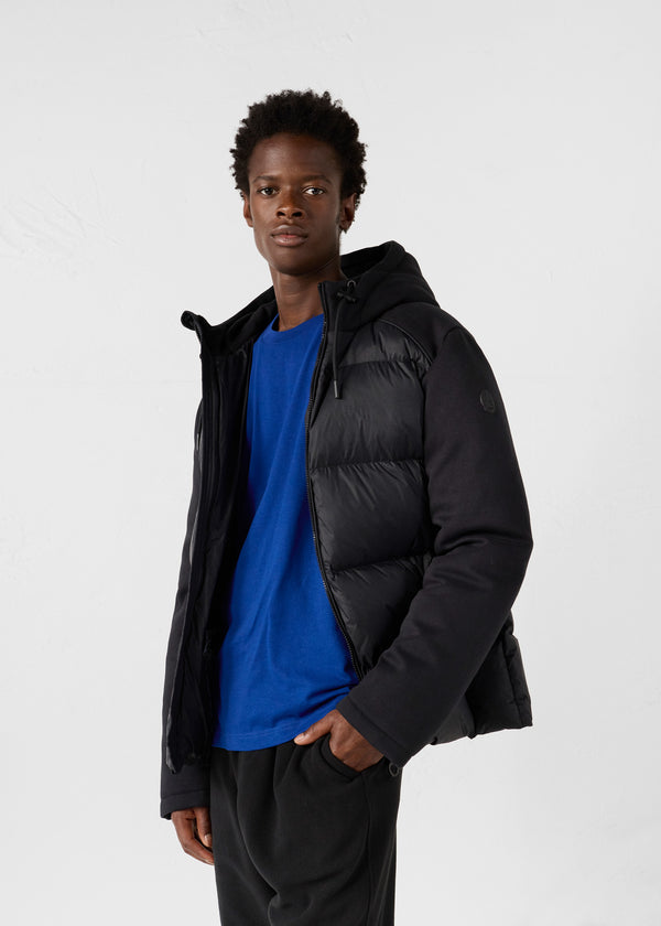 Jott Veste Puffer Bi-matière Noir Thunder