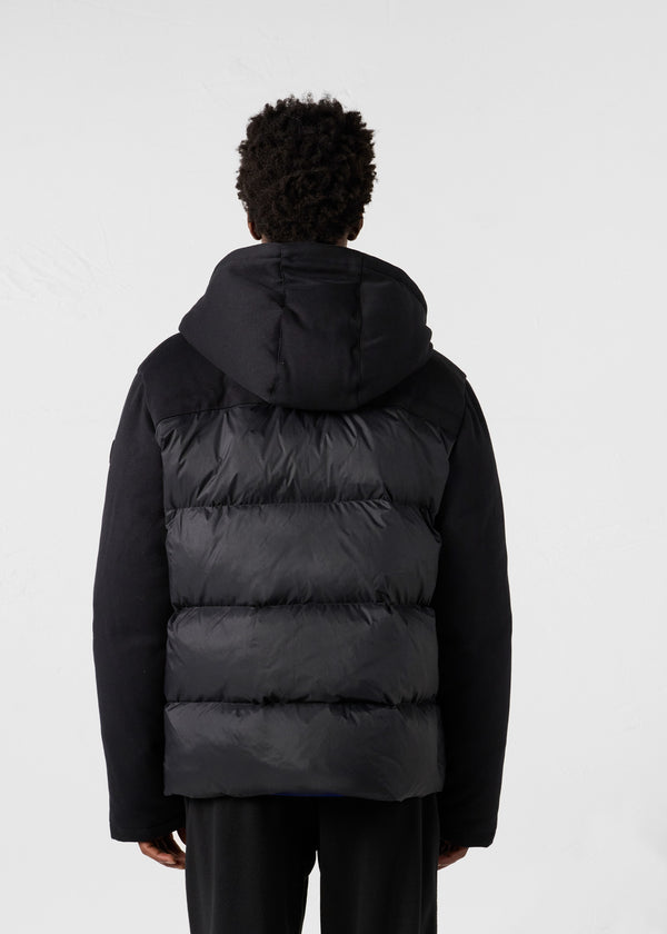 Jott Veste Puffer Bi-matière Noir Thunder