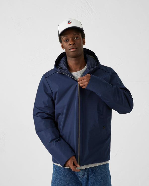 Jott Veste Ultralégère à Capuche Marine Arcadi