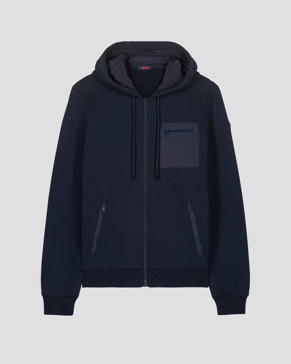 Jott Veste Zippée En Coton Marine Hector